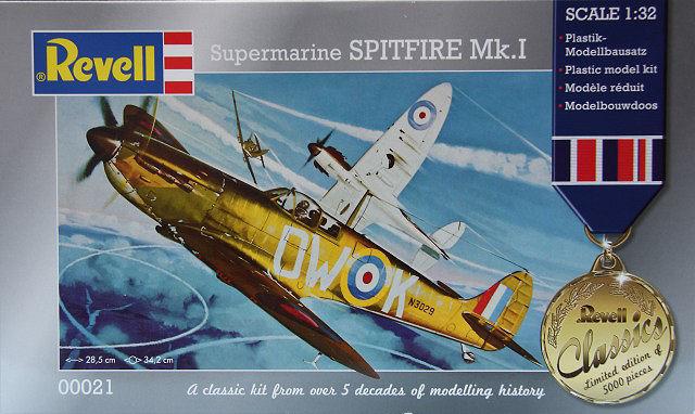 Revell 1/32 00021 Supermarine Spitfire Mk I